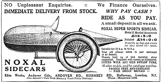 1927 Noxal Super Sports Sidecar                                  