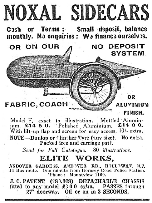 1928 Noxal Model F Sidecar                                       