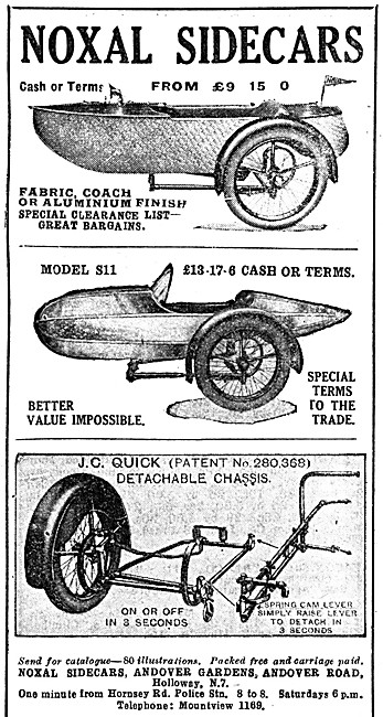 1929 Noxal Sidecars                                              