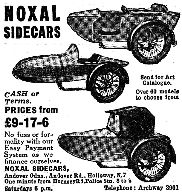 1930 Noxal Sidecars                                              