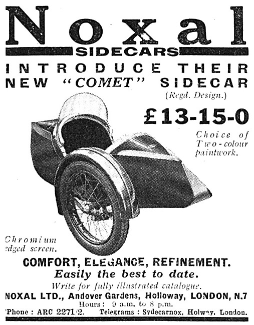 1933 Noxal Comet Sidecar                                         