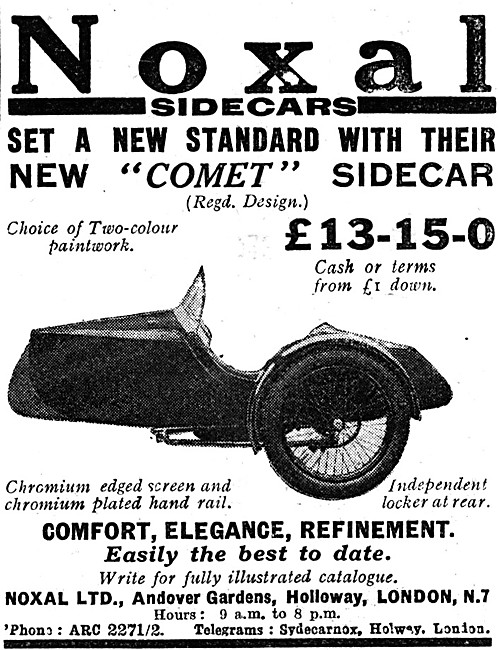 1933 Noxal Comet Sidecar                                         
