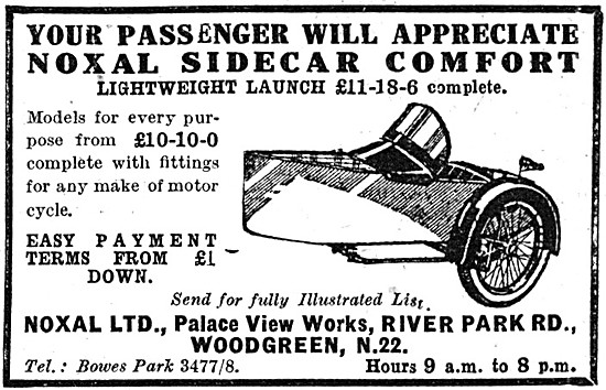 1933 Noxal Launch Sidecar                                        