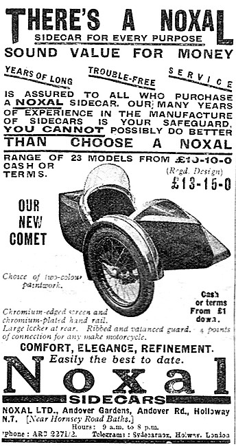 1933 Noxal Comet Sidecar                                         