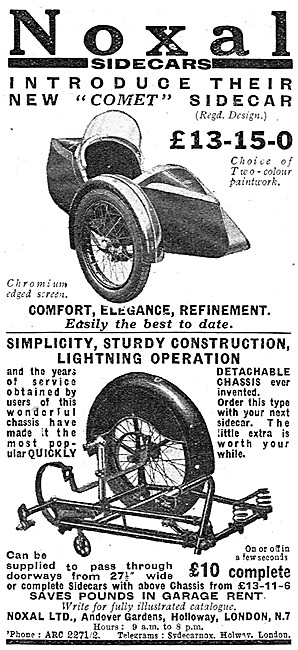 1933 Noxal Comet Sidecar                                         