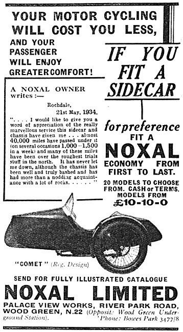 1934 Noxal Comet Sidecar                                         