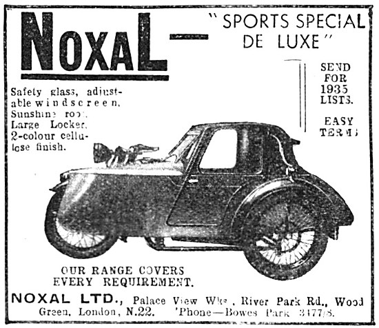 1934 Noxal Sports Special De Luxe Sidecar                        