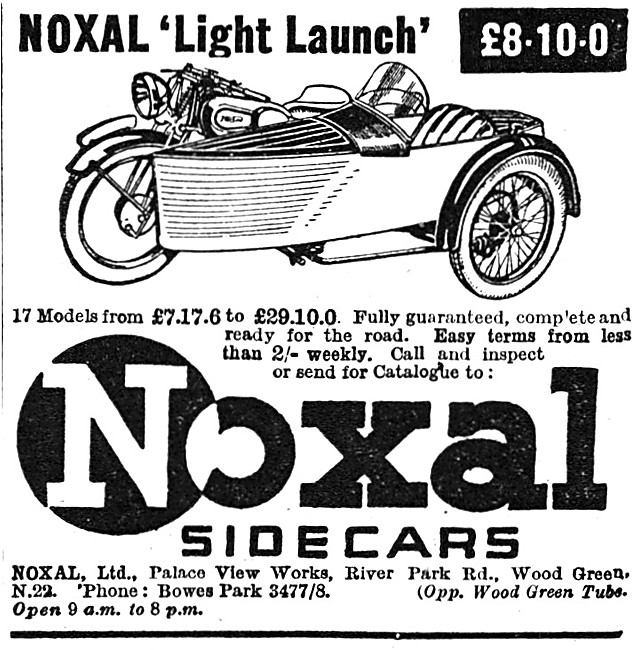 936 Noxal Light Launch Sidecar                                   