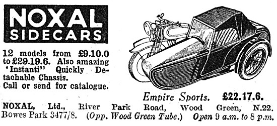 1938 Noxal Empire Sports Sidecar                                 