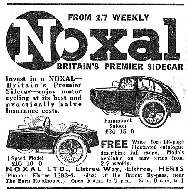 Noxal Sidecars - Noxal Paramount Saloon Sidecar                  