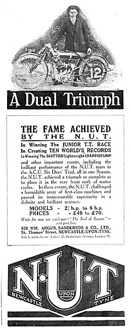 The 1913 Range Of N.U.T.Motor Cycles - NUT Motor Cycles          
