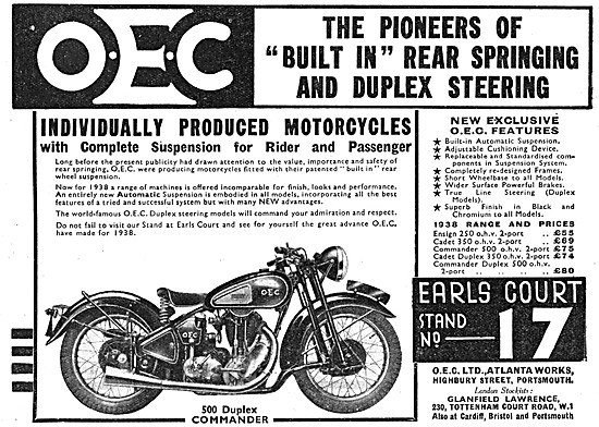 1937 OEC 500 cc Duplex Commander                                 