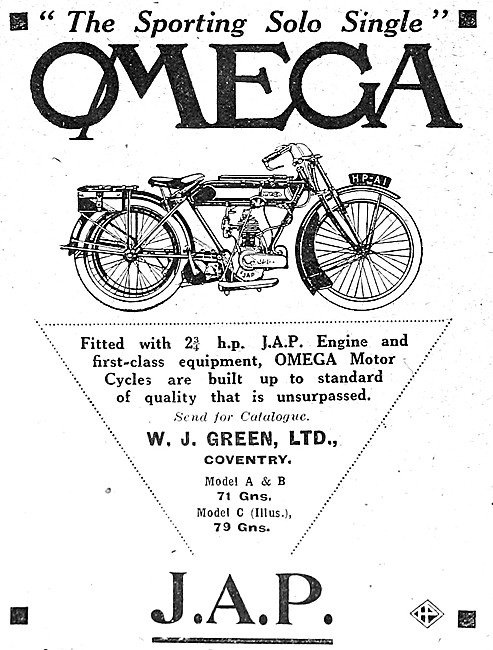 Omega-JAP Motor Cycle                                            