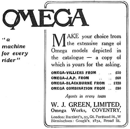 Omega-Villers Motor Cycle                                        