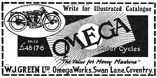 Omega Motor Cycles 1926                                          