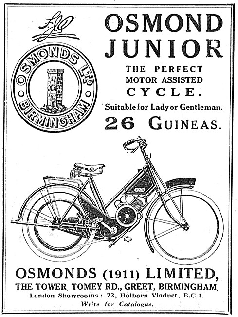 1923 Osmond Junior Motor Cycle                                   