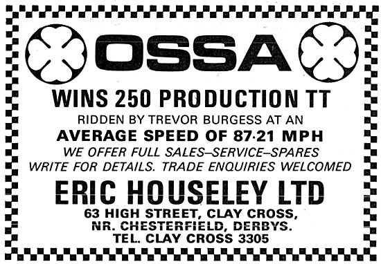 Ossa Motor Cycles - Eric Houseley                                