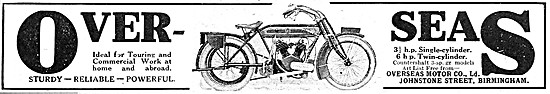 Overseas Motor Cycles - 1916 Overseas 6 hp Motor Cycle           