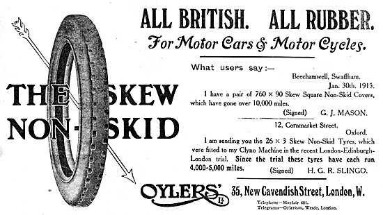 Oylers Motor Cycle Tyres                                         
