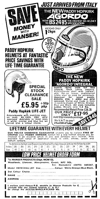 Paddy Hopkirk Life-Jet Helmet                                    