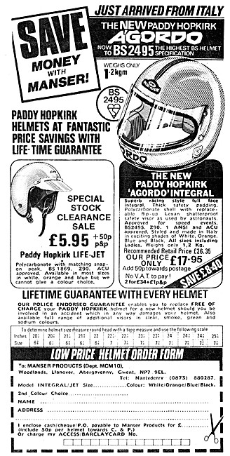 Paddy Hopkirk Life-Jet Helmet                                    