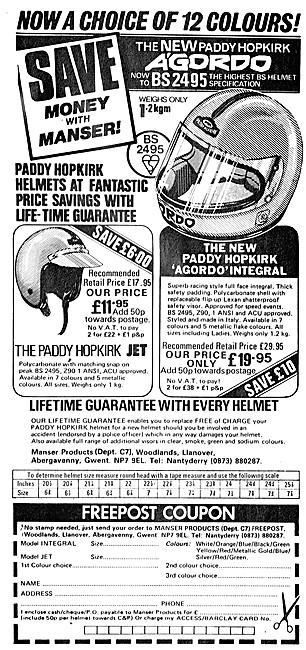 Paddy Hopkirk Jet Helmets - Paddy Hopkirk Agordo Helmet          