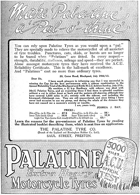 Palatine Motor Cycle Tyres                                       
