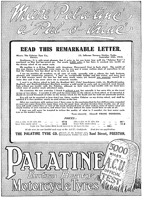 Palatine Extra Heavy Motor Cycle Tyres                           