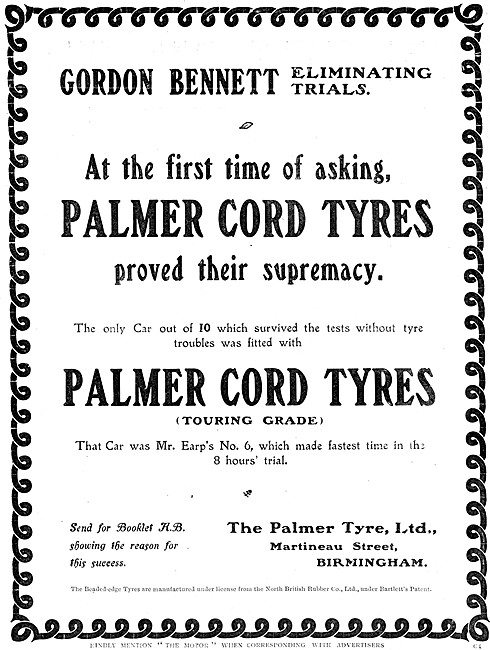 Palmer Tyres - Palmer Cord Tyres                                 
