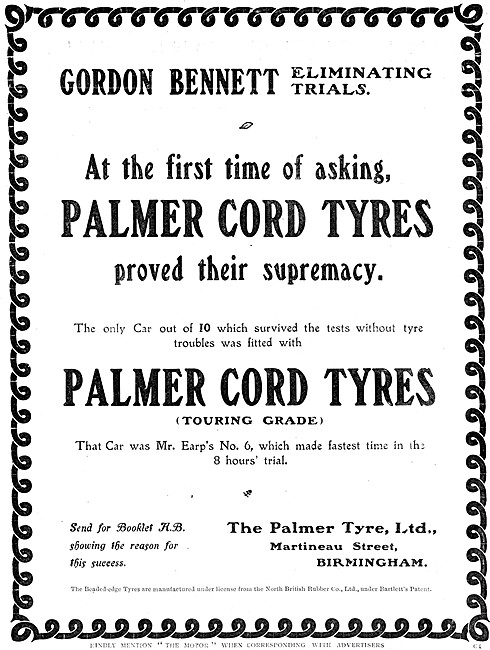 Palmer Tyres - Palmer Cord Tyres                                 