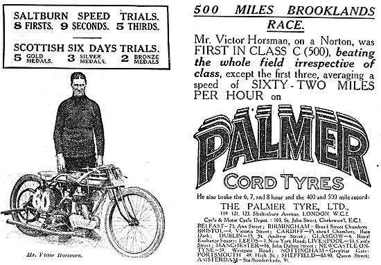 Palmer Tyres - Palmer Cord Tyres 1921                            