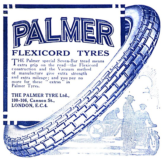 Palmer Flexicord Motor Cycle Tyres - Palmer Cord Tyres           