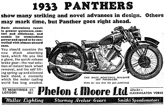 1932 Panther Sloper Single Cylinder                              