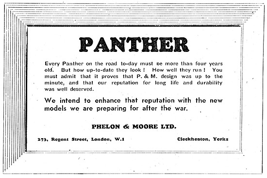 1944 Panther Motor Cycles                                        
