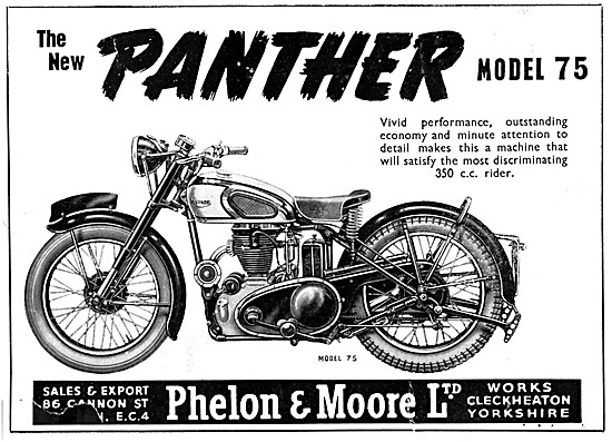 1948 Panther Model 75 350 cc                                     
