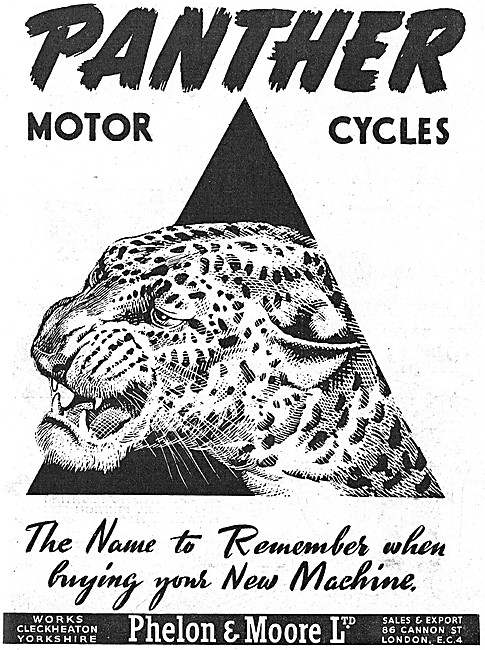 Panther Motor Cycles 1949                                        