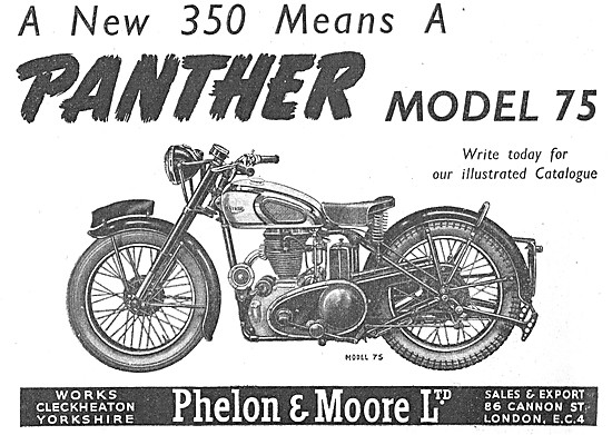 1950 Panther Model 75 350 cc                                     