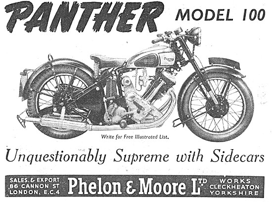 1950 Panther Model 100 600 cc                                    