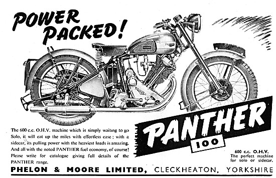 1953 Panther 100 600 cc                                          
