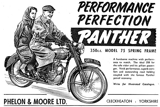 1954 Panther Model 75 350 cc                                     