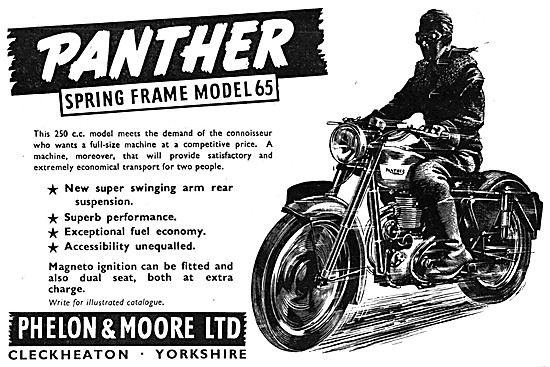 1954 Panther Model 65 250 cc                                     