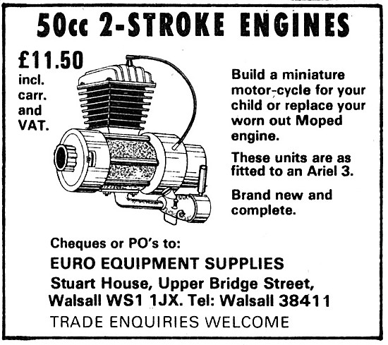 Euro Equipment 50cc 2-Stroke Engines                             