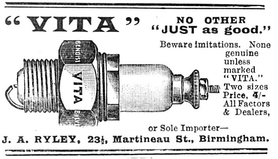 1904 Ryler Vita Spark Plugs                                      