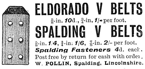 Pollin Eldorado Drive Belts & Fasteners                          