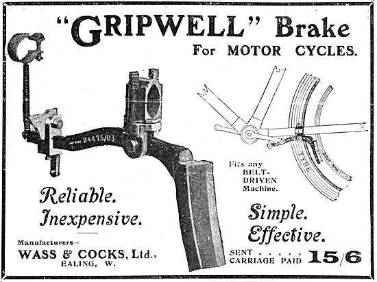 Gripwell Brakes For Motor Cycles                                 