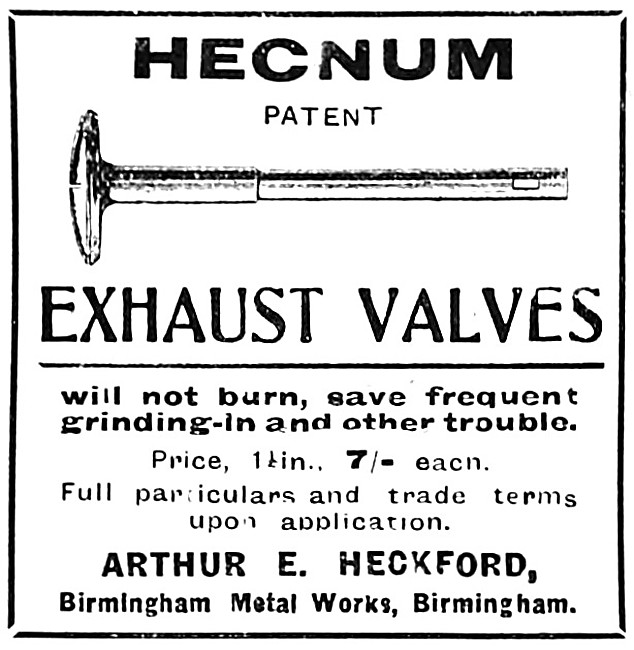 Hecnum Exhaust Valves                                            