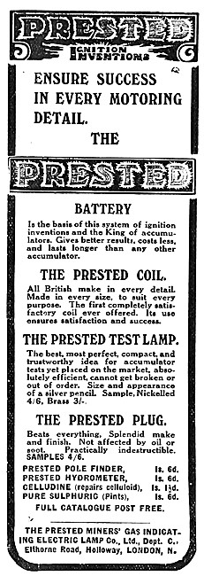 Prested Motor Cycle Electrical & Ignition Products               