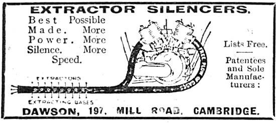 Dawson Extractor Silencers 1913                                  