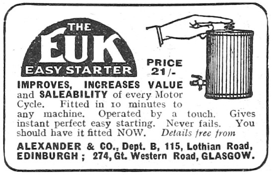 The EUK Easy Starter For Motor Cycles                            