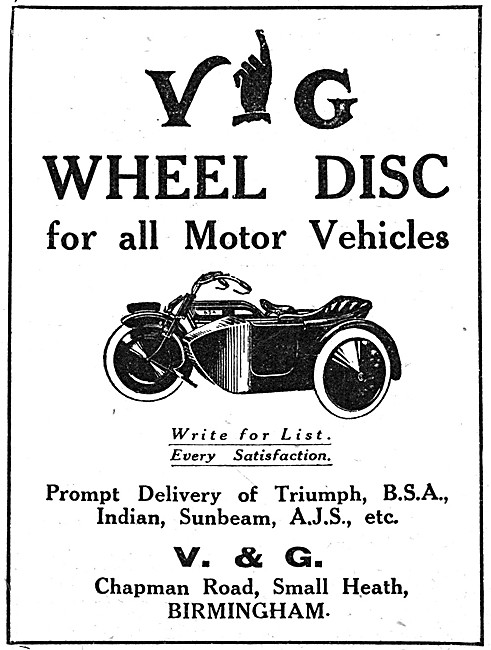 V. & G. Wheel Discs                                              
